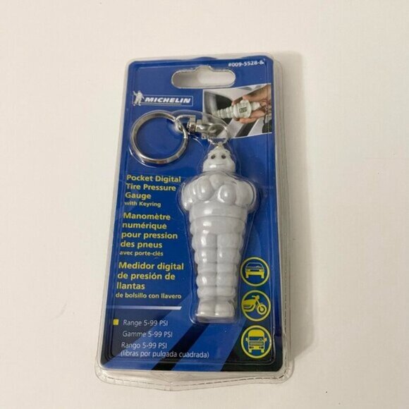 Michelin Pocket Keyring Digital Tire Pressure Gauge 3 Inch Tall - Picture 12 of 15